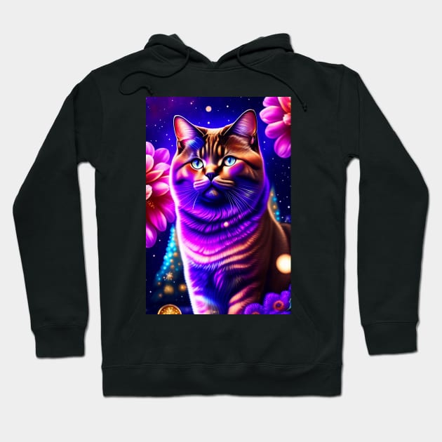 British Shorthair Glow Hoodie by Enchanted Reverie